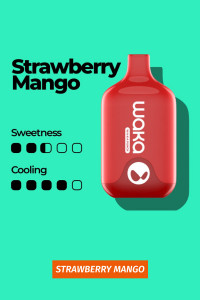 Waka 6000 Smash - Strawberry Mango (Клубника и Манго)