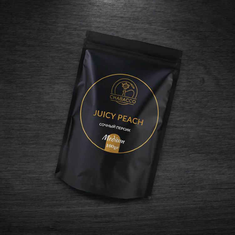 Бестабачная смесь Chabacco Hard 100 гр - Juicy Peach