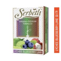 Табак Serbetli 50 гр - Lychee Blueberry Lime (Личи, Голубика, Лайм)