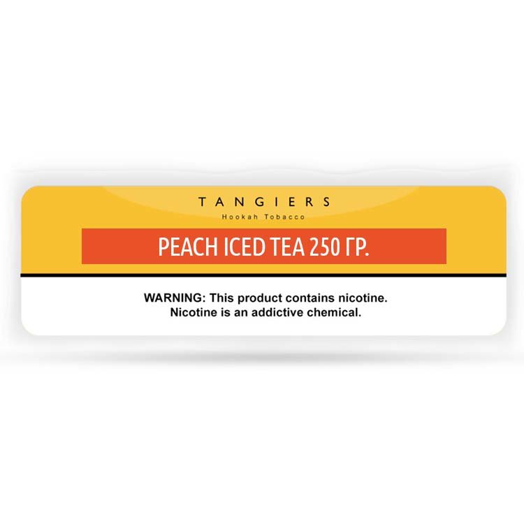 Табак Tangiers 250 гр -90- Peach Iced Tea (Noir Желт)