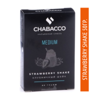 Бестабачная смесь Chabacco Medium 50g Strawberry Shake