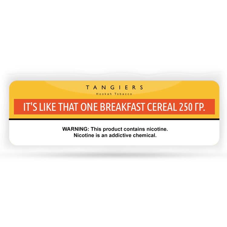 Табак Tangiers 250 гр -34- It's Like That One Breakfast Cereal (Noir Желт)
